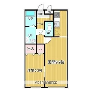 リバティ湯浜【2階】の間取り